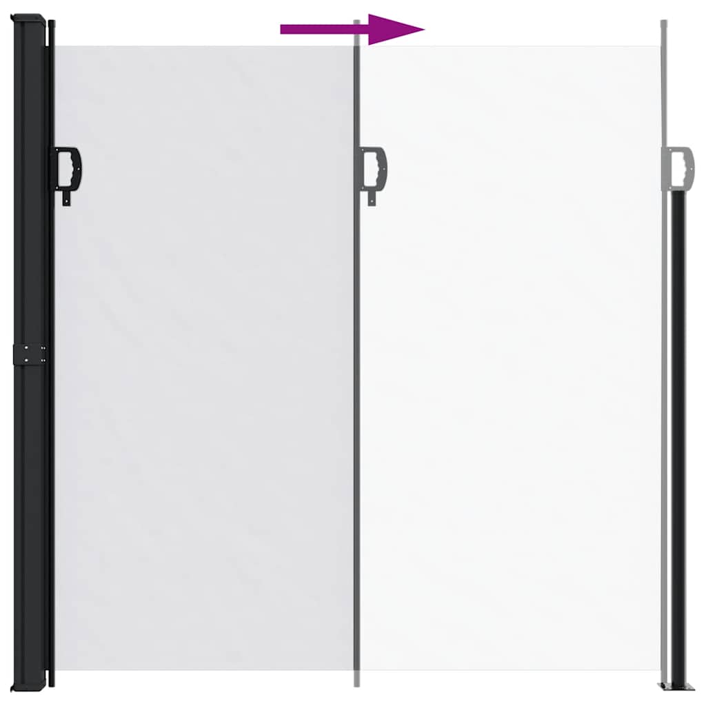 Tenda da Sole Laterale Retrattile Bianco 200x600 cm