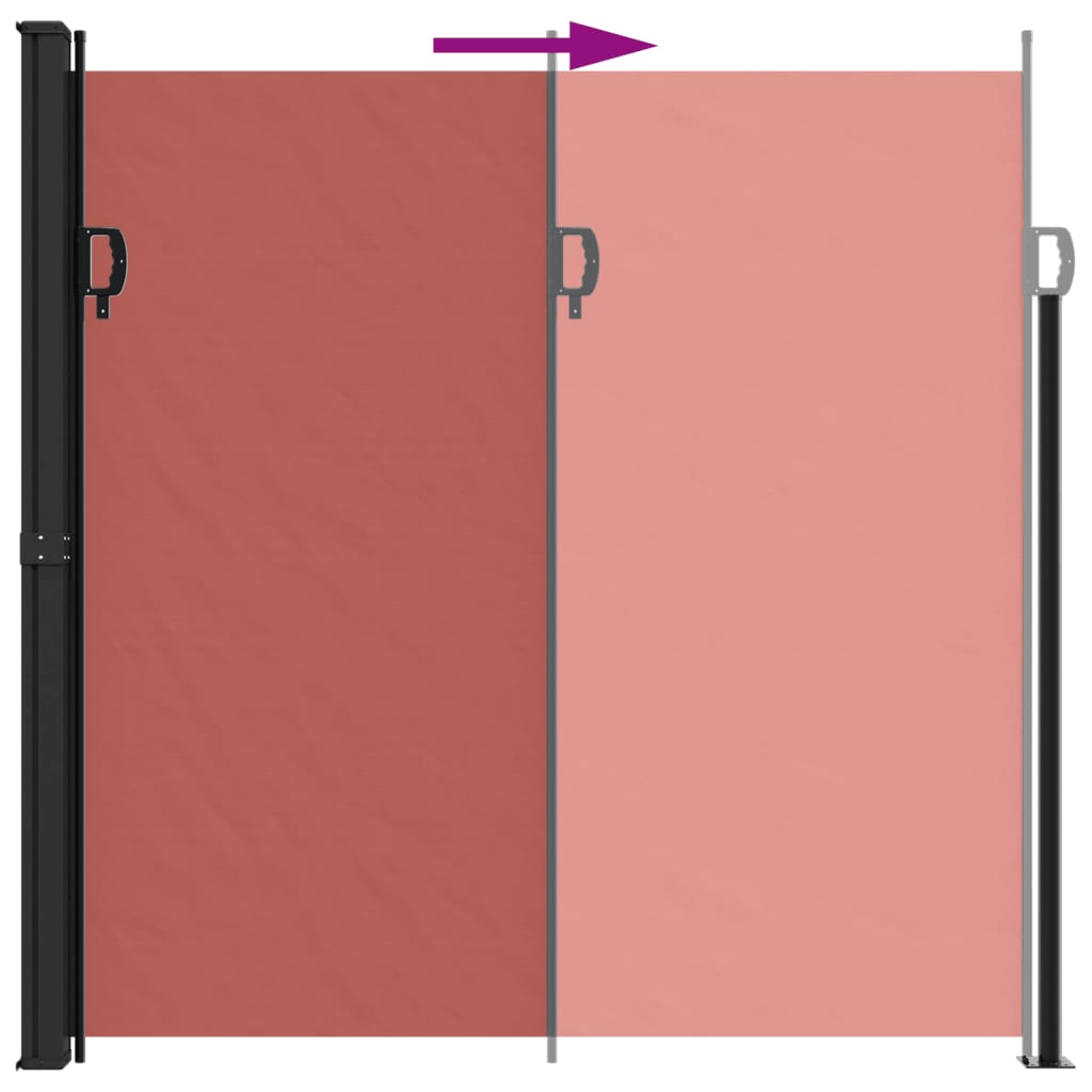 Tenda da Sole Laterale Retrattile Terracotta 200x600 cm