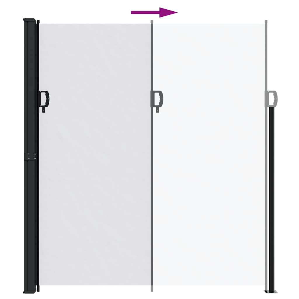 Tenda da Sole Laterale Retrattile Bianco 220x600 cm