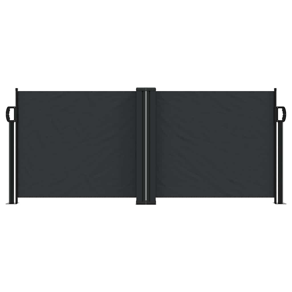 Tenda da Sole Laterale Retrattile Nera 100x600 cm