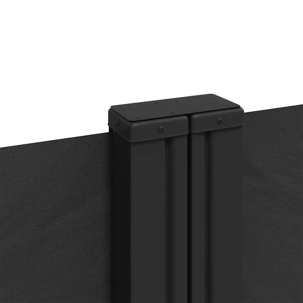 Tenda da Sole Laterale Retrattile Nera 100x600 cm
