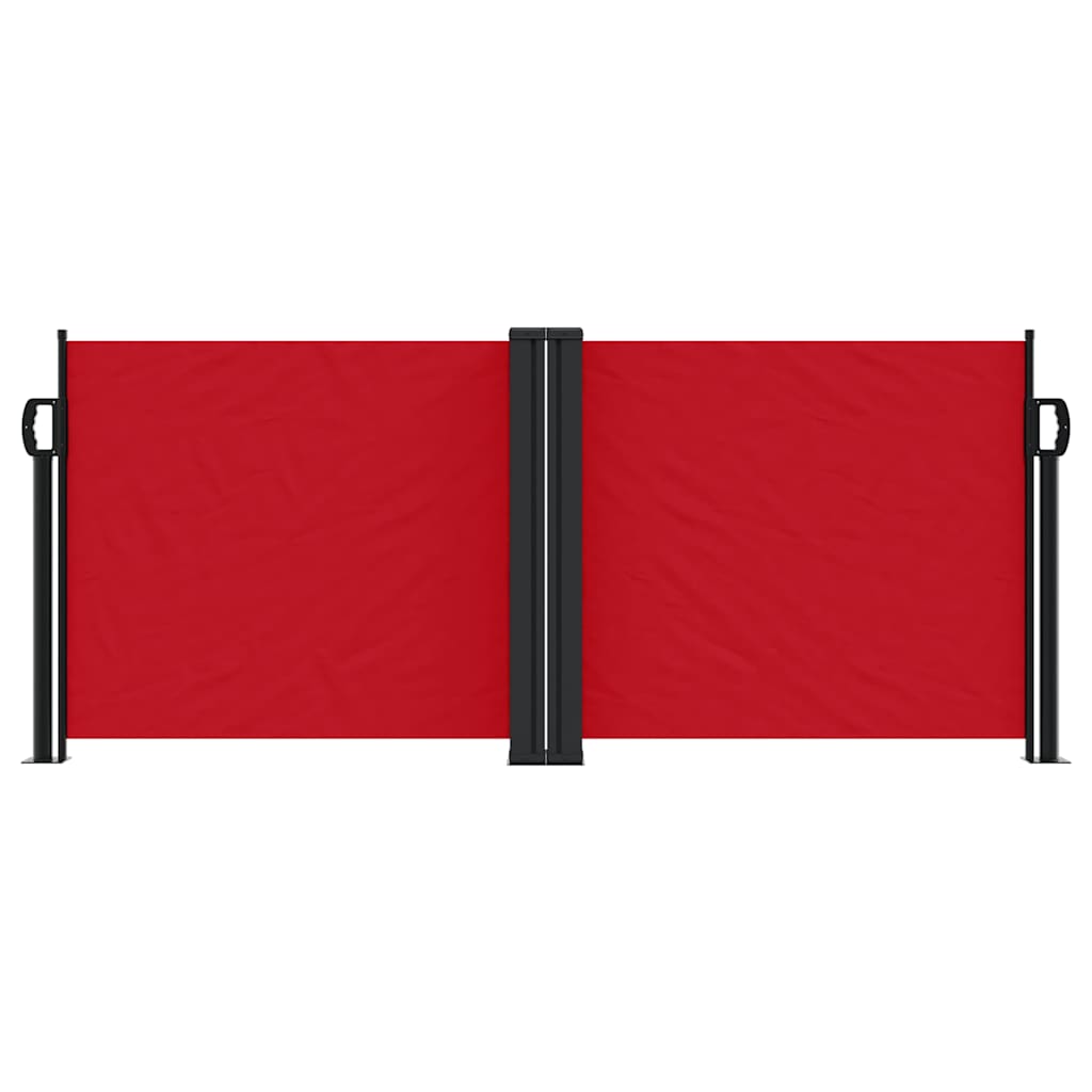 Tenda da Sole Laterale Retrattile Rossa 100x600 cm