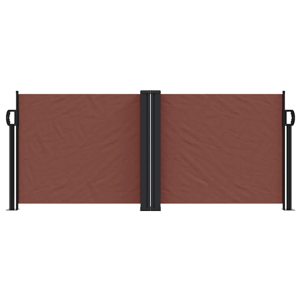 Tenda da Sole Laterale Retrattile Marrone 100x600 cm