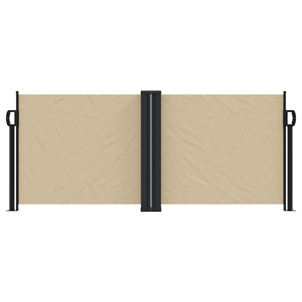 Tenda da Sole Laterale Retrattile Beige 100x600 cm