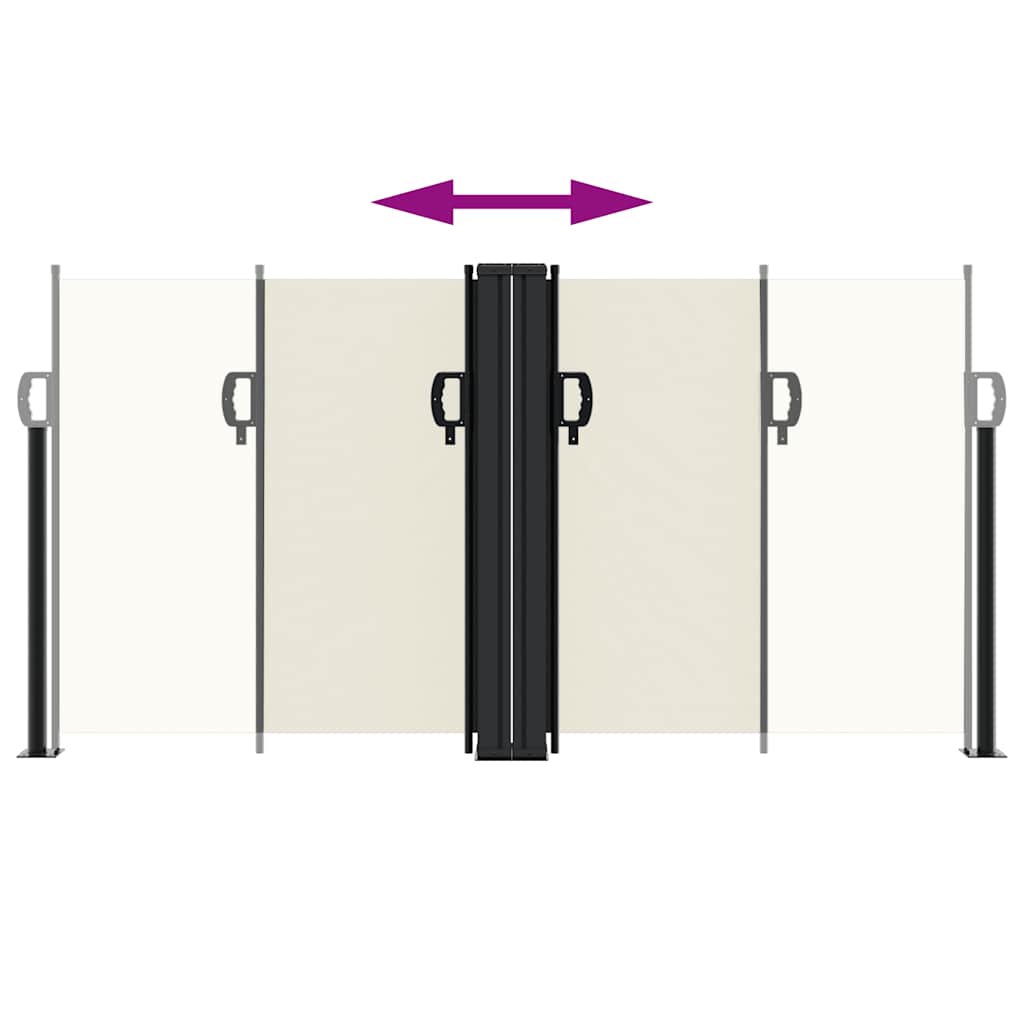 Tenda da Sole Laterale Retrattile Crema 120x600 cm