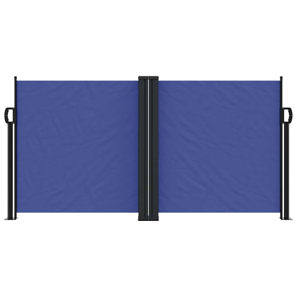 Tenda da Sole Laterale Retrattile Blu 120x600 cm
