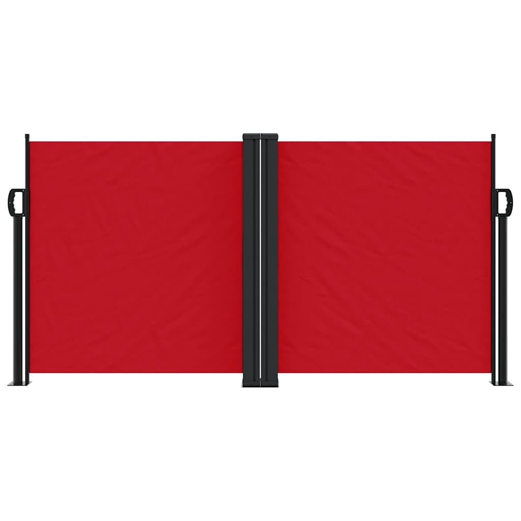 Tenda da Sole Laterale Retrattile Rossa 120x600 cm
