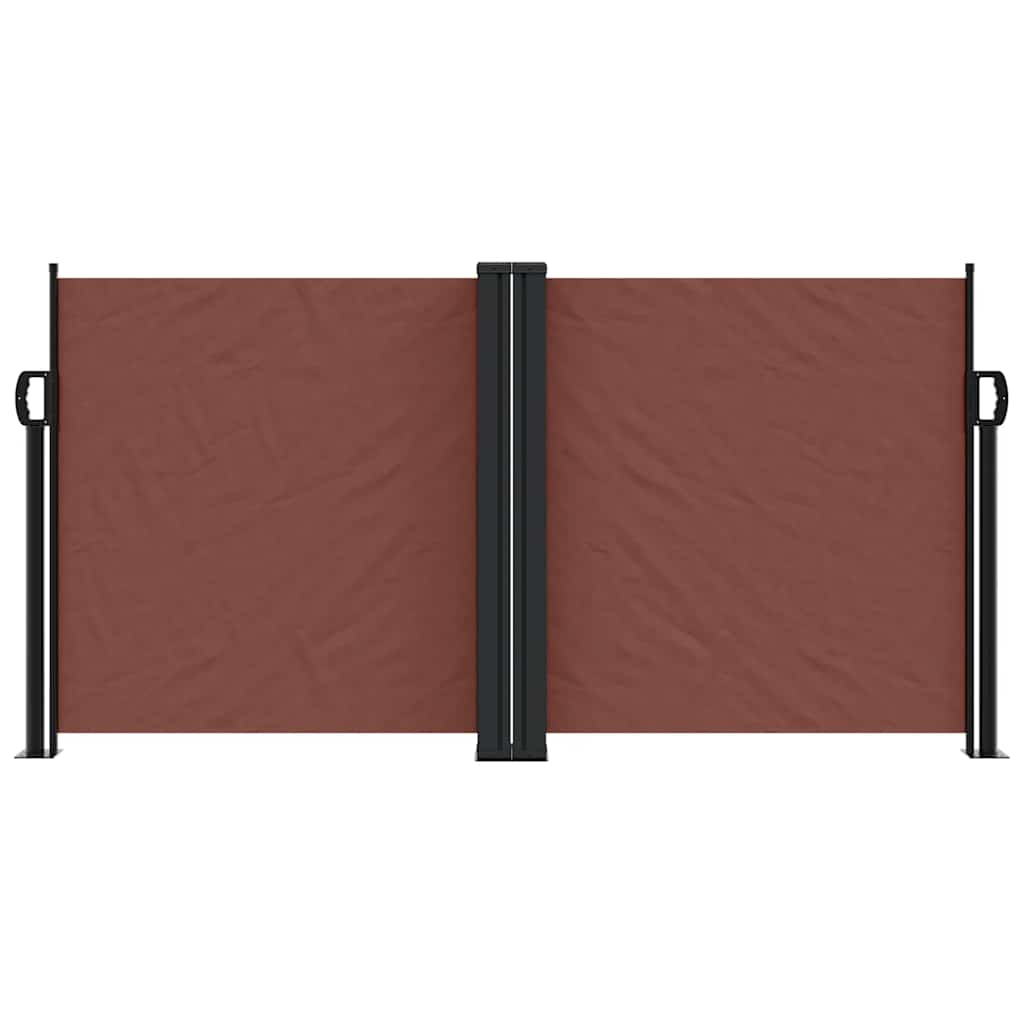 Tenda da Sole Laterale Retrattile Marrone 120x600 cm