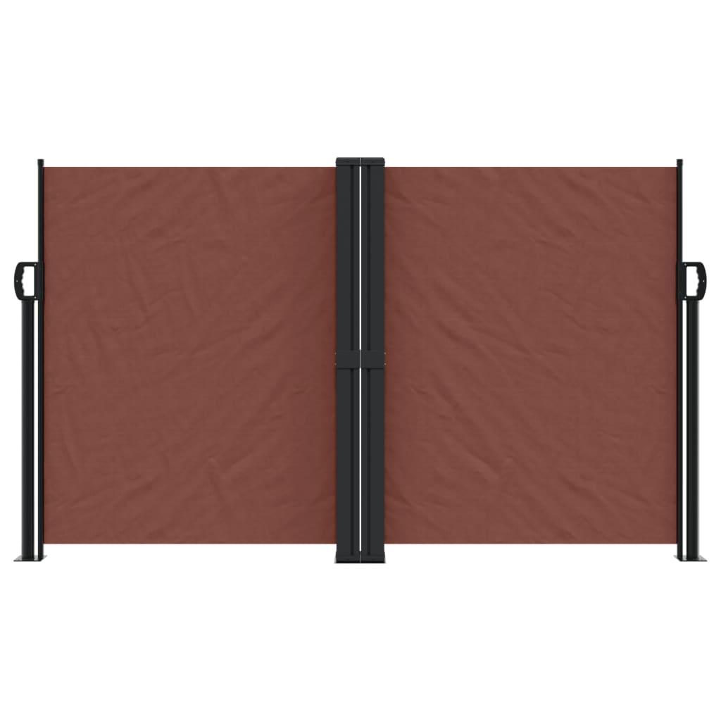 Tenda da Sole Laterale Retrattile Marrone 140x600 cm