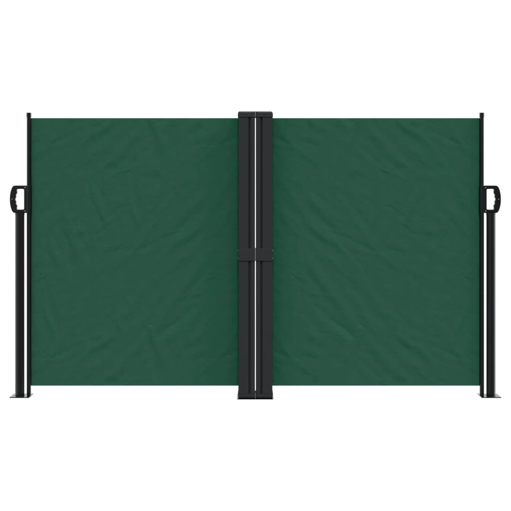 Tenda da Sole Laterale Retrattile Verde Scuro 140x600 cm