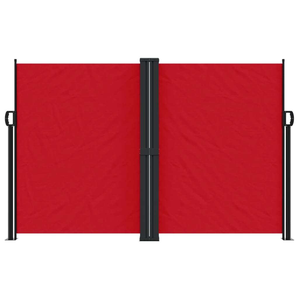 Tenda da Sole Laterale Retrattile Rossa 160x600 cm