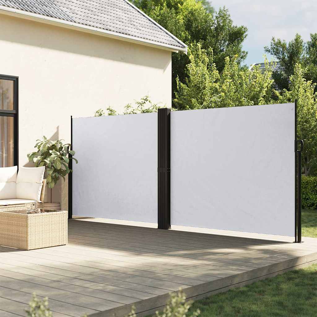 Tenda da Sole Laterale Retrattile Bianco 160x600 cm