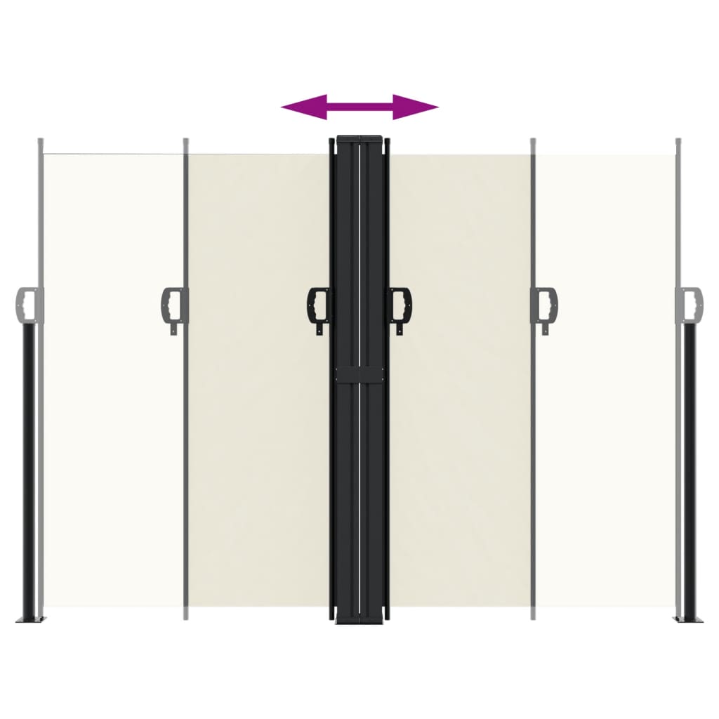 Tenda da Sole Laterale Retrattile Crema 180x600 cm