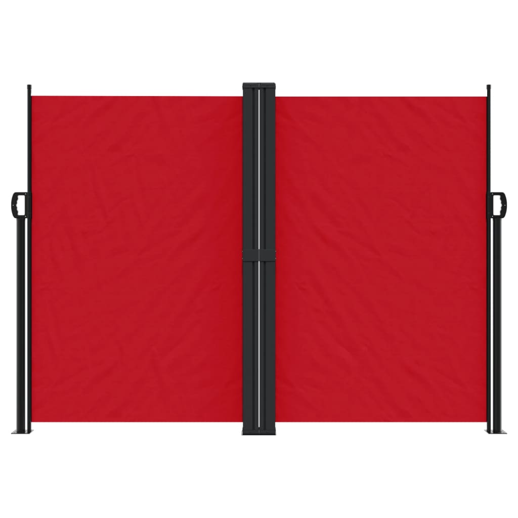 Tenda da Sole Laterale Retrattile Rossa 180x600 cm