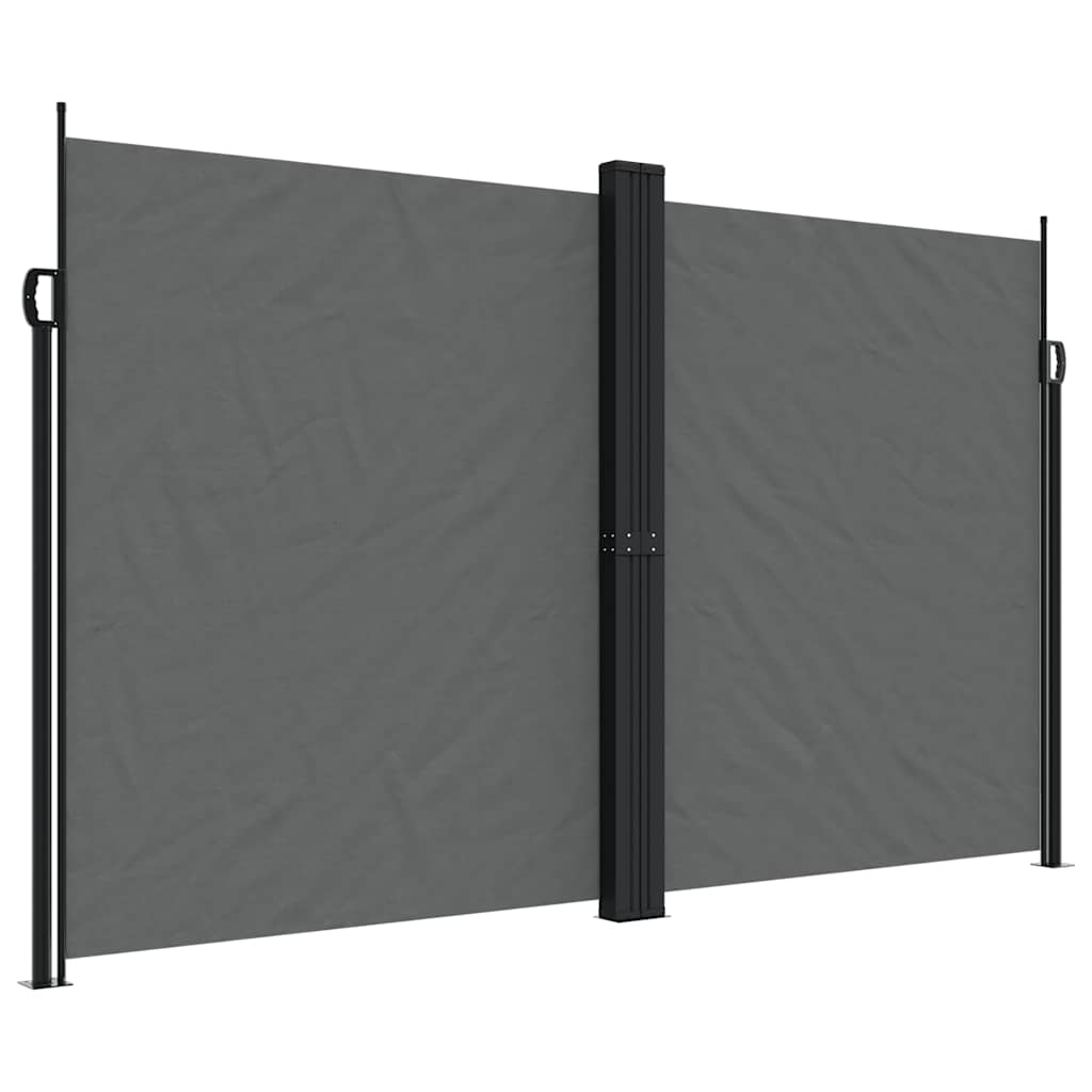 Tenda da Sole Laterale Retrattile Antracite 200x600 cm