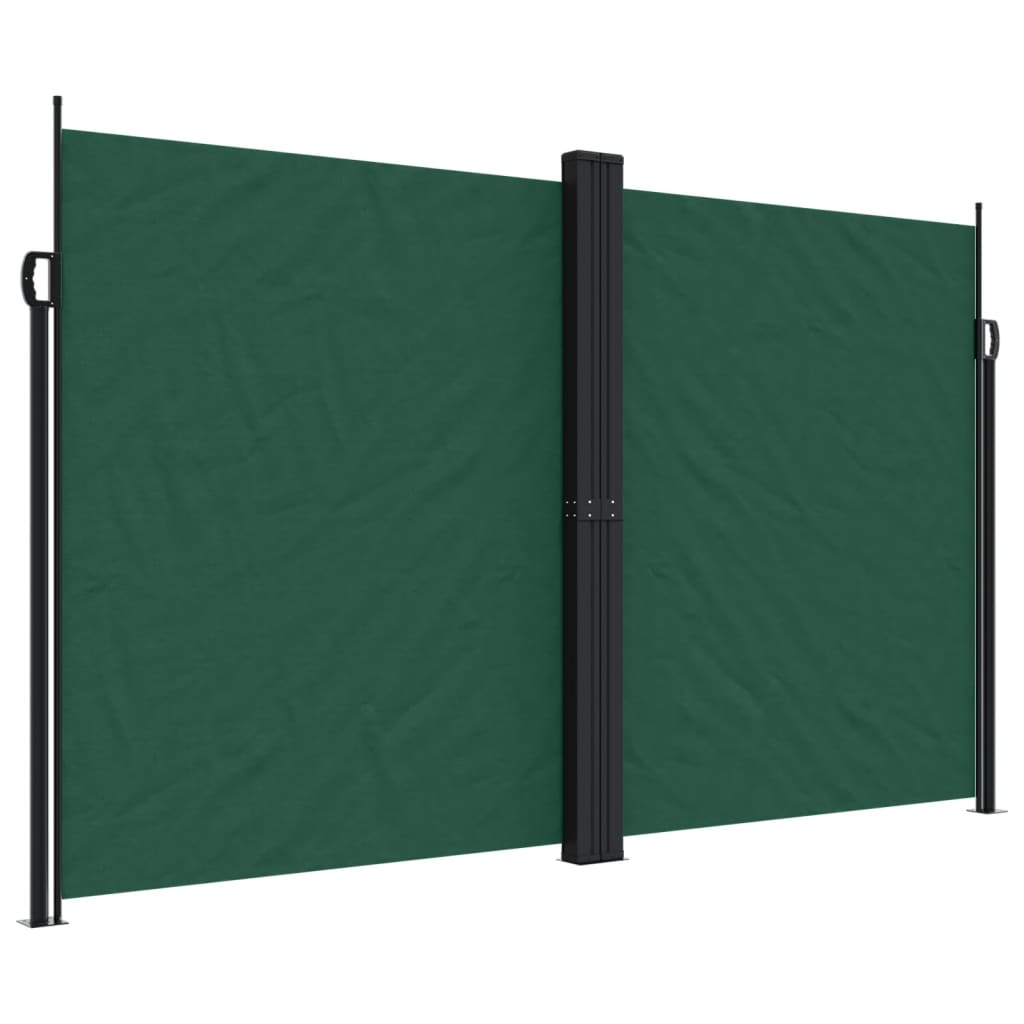 Tenda da Sole Laterale Retrattile Verde Scuro 200x600 cm