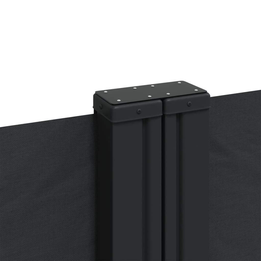 Tenda da Sole Laterale Retrattile Nera 220x600 cm