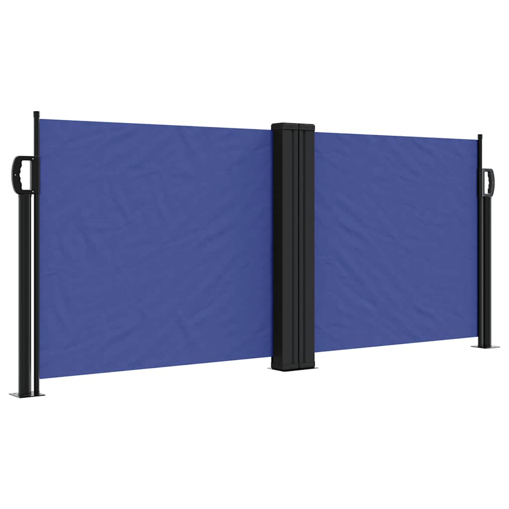 Tenda da Sole Laterale Retrattile Blu 100x1000 cm