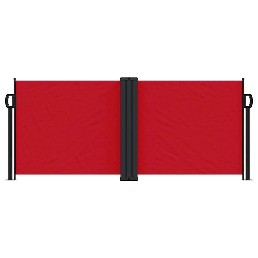 Tenda da Sole Laterale Retrattile Rossa 100x1000 cm