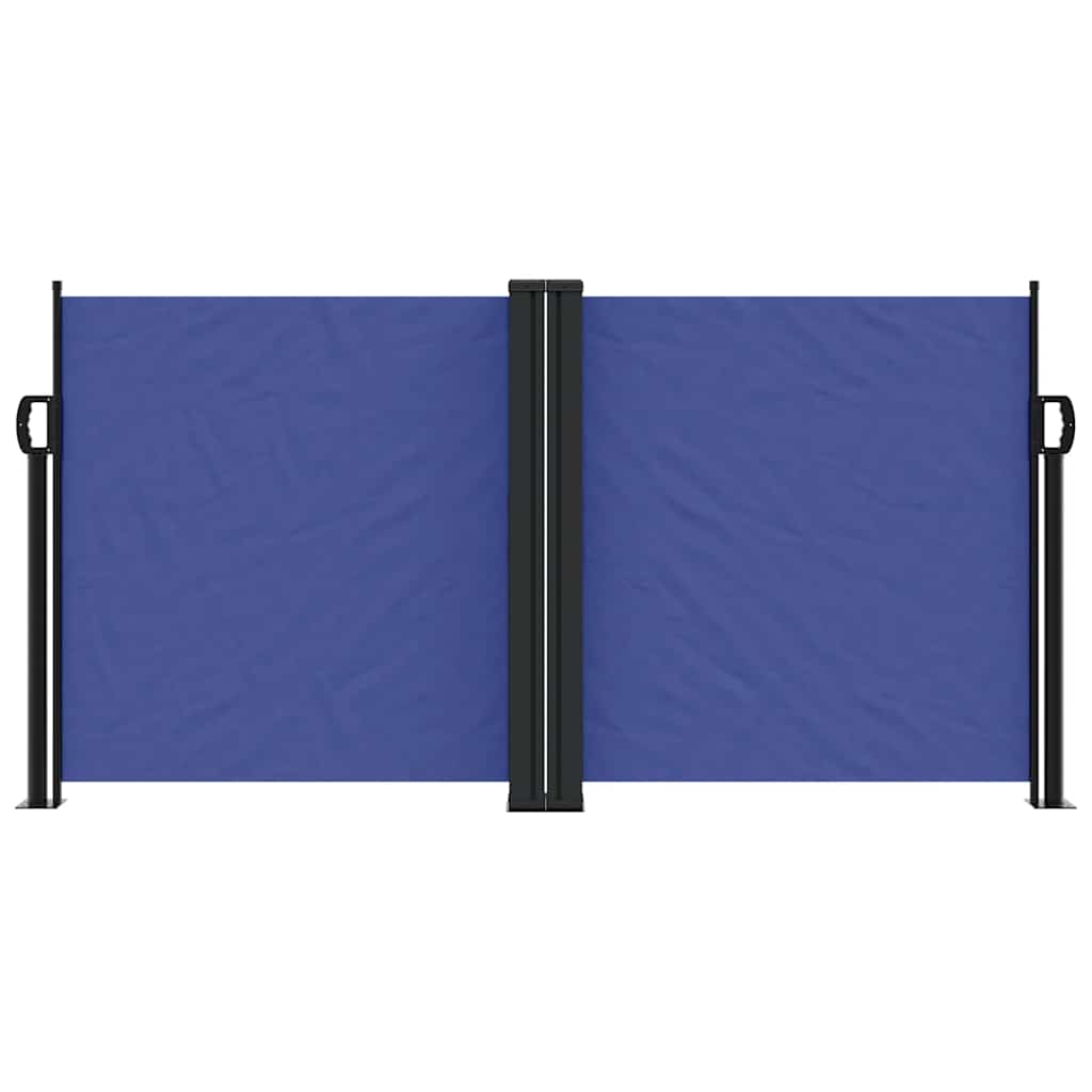 Tenda da Sole Laterale Retrattile Blu 120x1000 cm