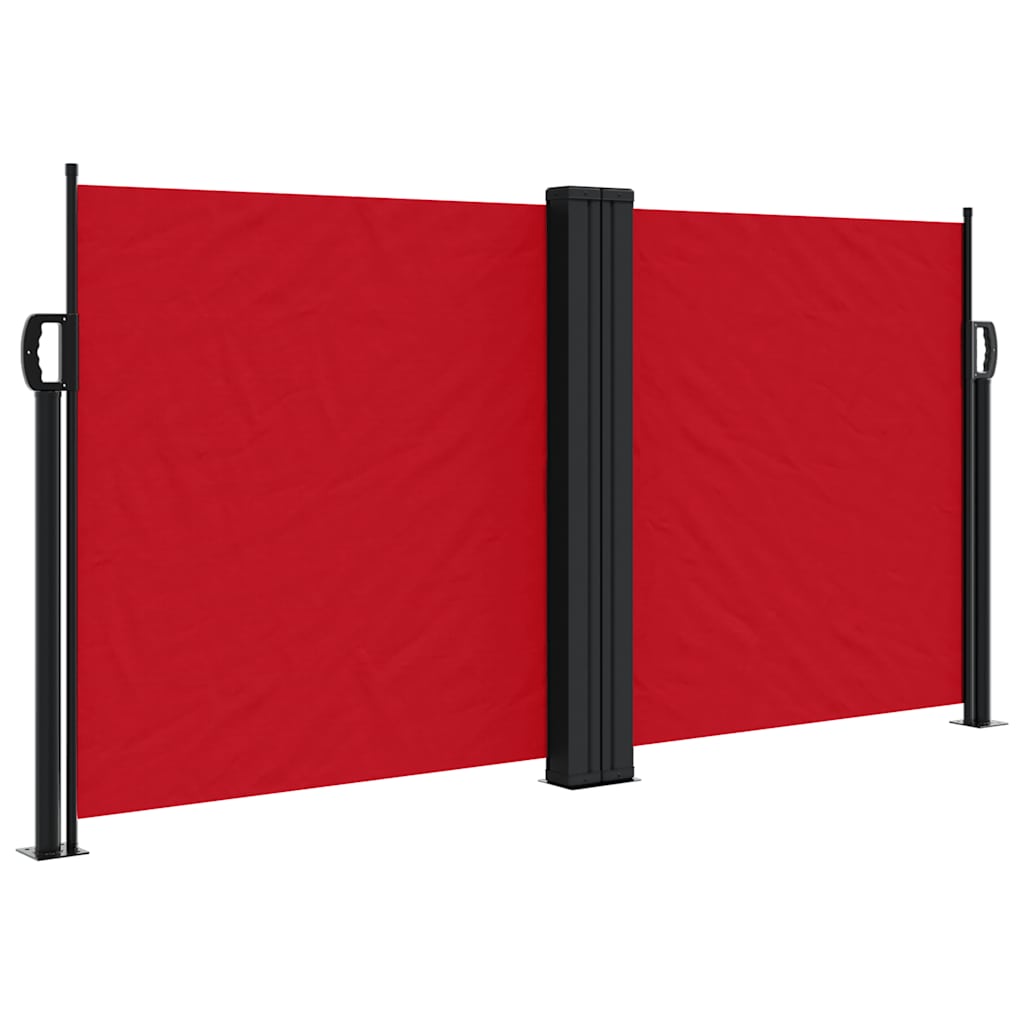 Tenda da Sole Laterale Retrattile Rossa 120x1000 cm