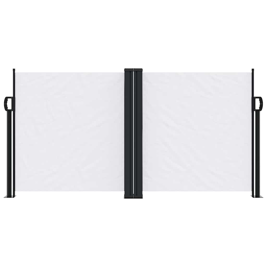 Tenda da Sole Laterale Retrattile Bianca 120x1000 cm