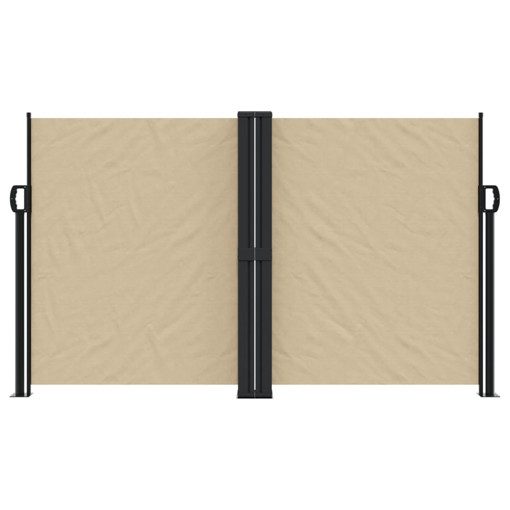 Tenda da Sole Laterale Retrattile Beige 140x1000 cm