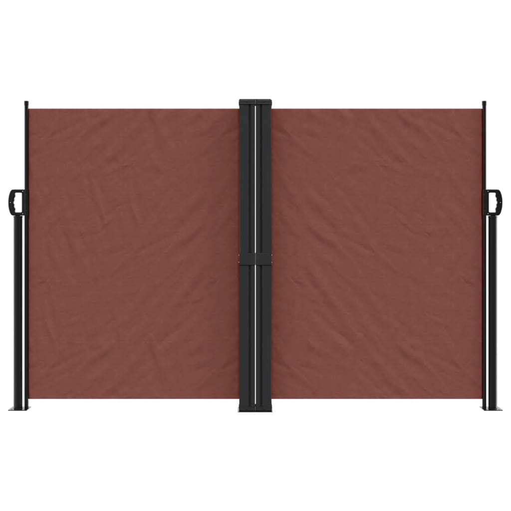 Tenda da Sole Laterale Retrattile Marrone 160x1000 cm