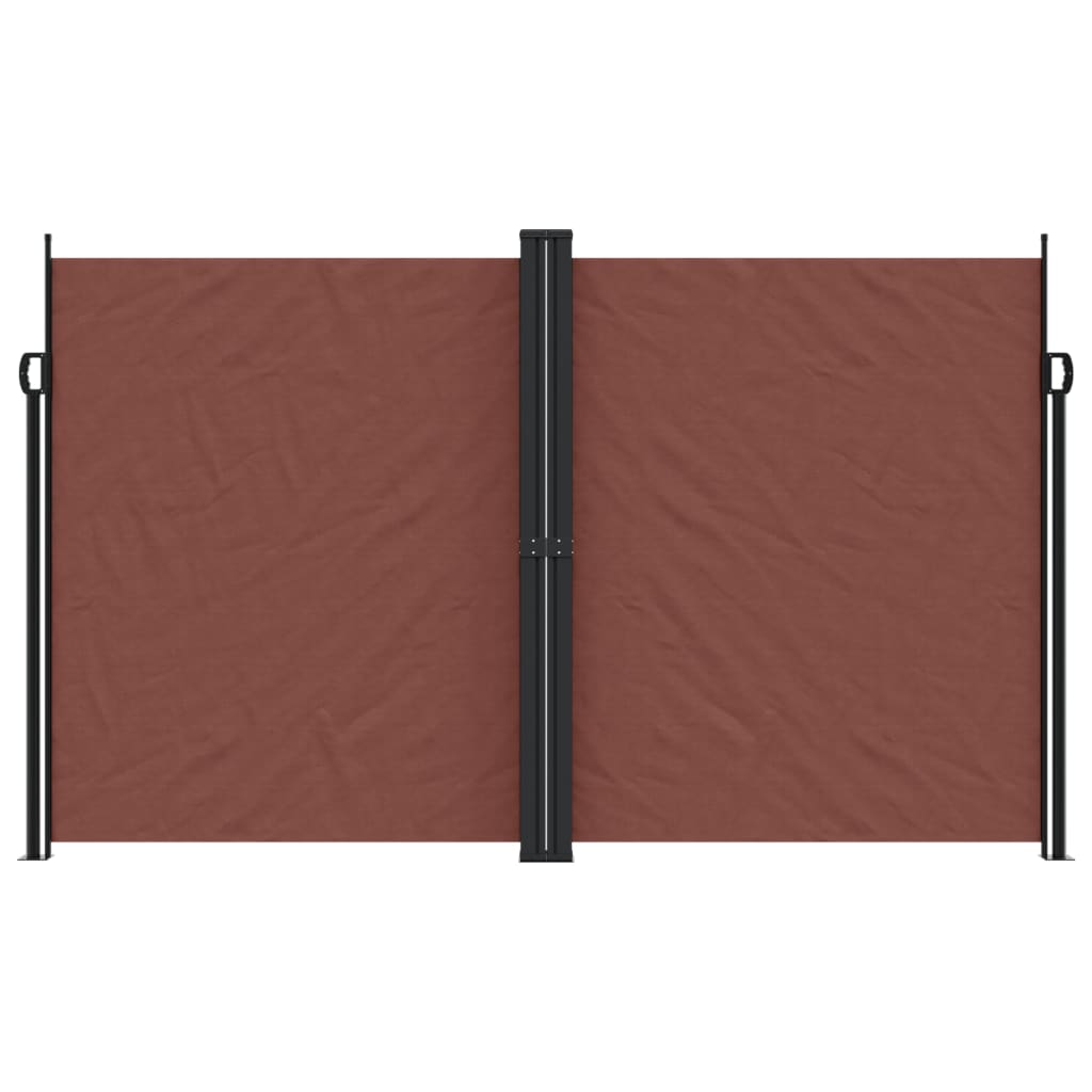 Tenda da Sole Laterale Retrattile Marrone 200x1000 cm