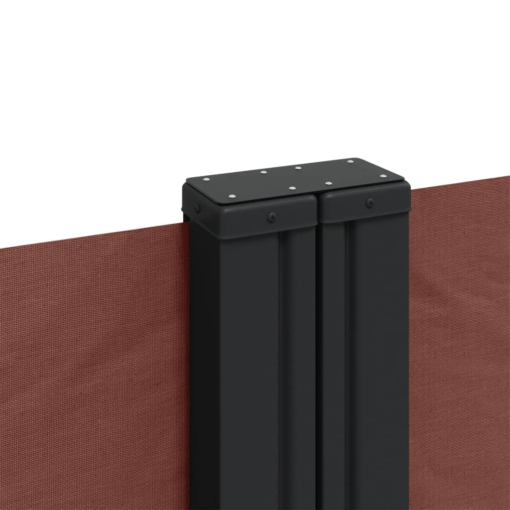 Tenda da Sole Laterale Retrattile Marrone 200x1000 cm