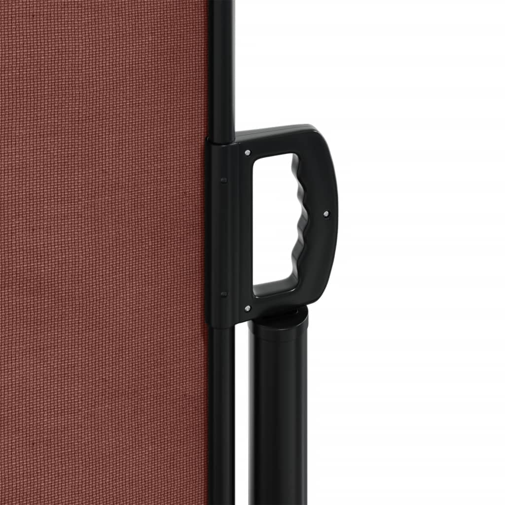Tenda da Sole Laterale Retrattile Marrone 200x1000 cm