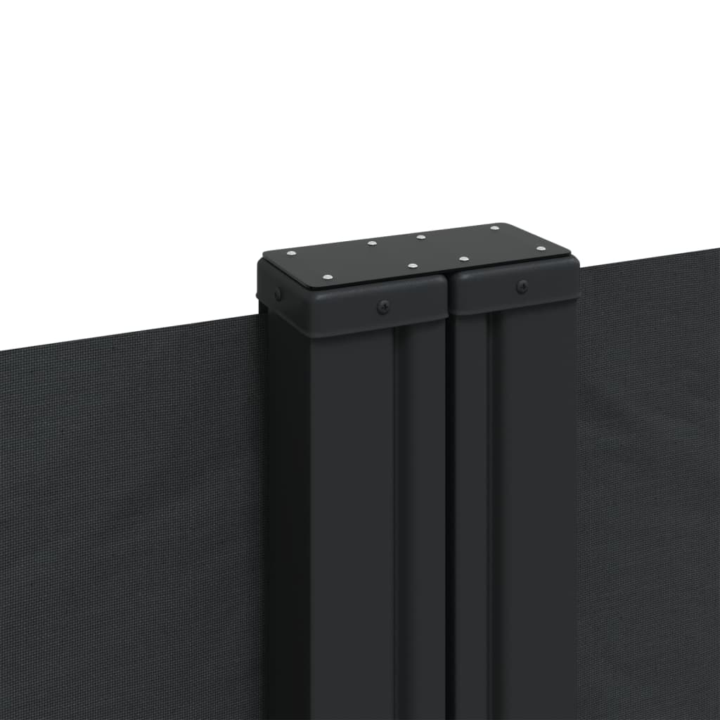 Tenda da Sole Laterale Retrattile Nera 220x1000 cm