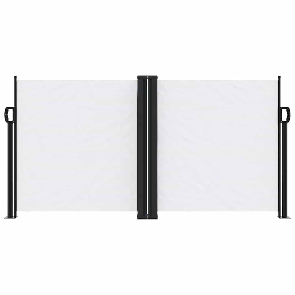 Tenda da Sole Laterale Retrattile Bianca 120x1200 cm