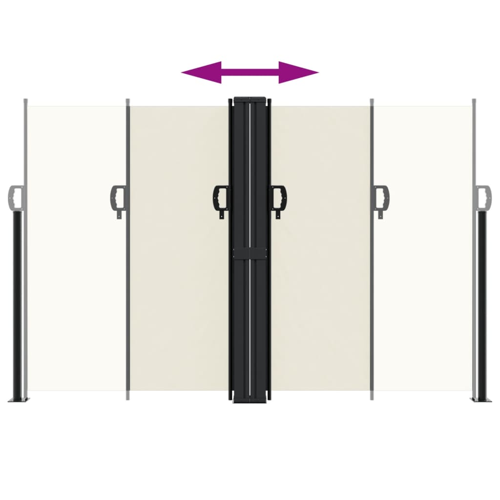 Tenda da Sole Laterale Retrattile Crema 160x1200 cm