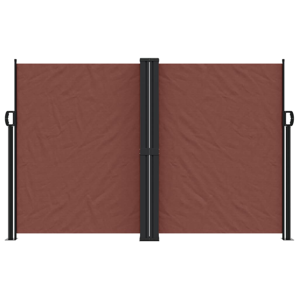 Tenda da Sole Laterale Retrattile Marrone 160x1200 cm