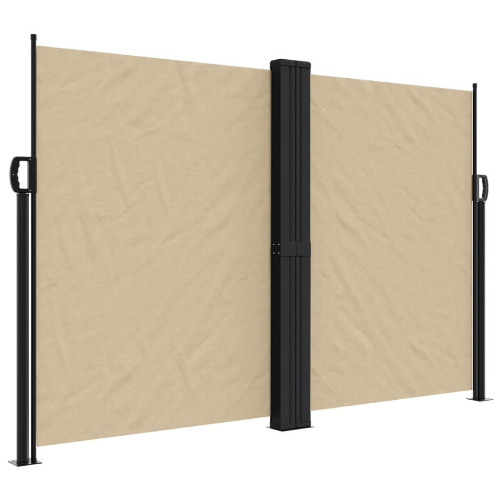 Tenda da Sole Laterale Retrattile Beige 160x1200 cm