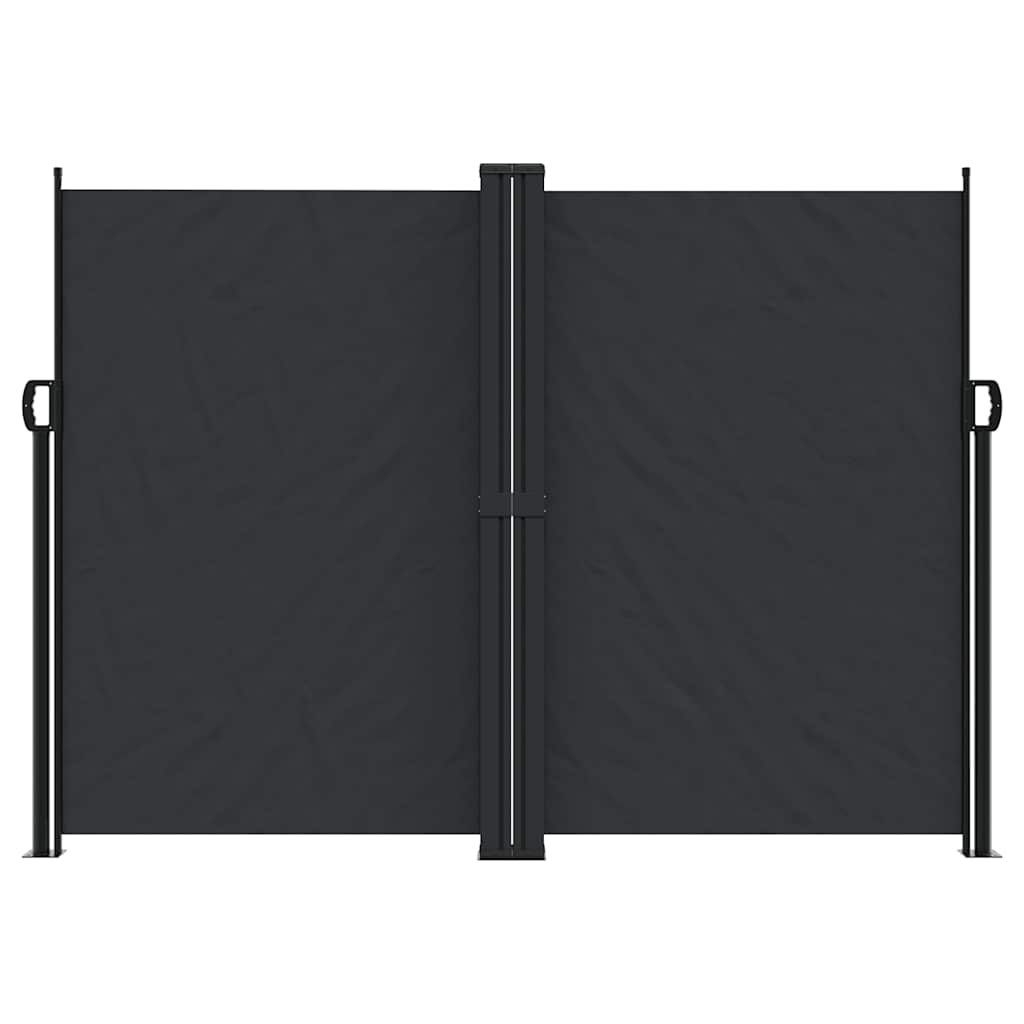 Tenda da Sole Laterale Retrattile Nera 180x1200 cm