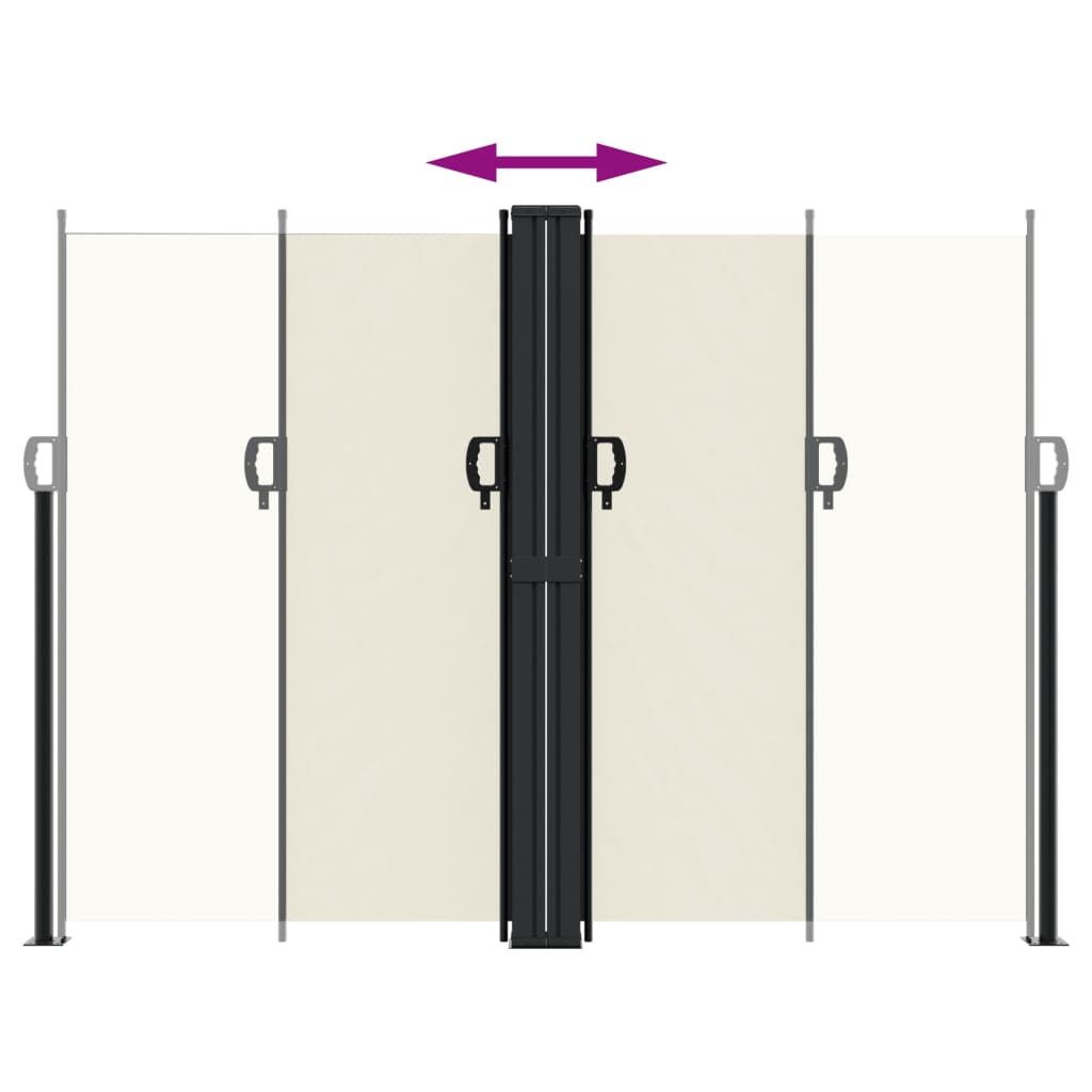 Tenda da Sole Laterale Retrattile Crema 180x1200 cm