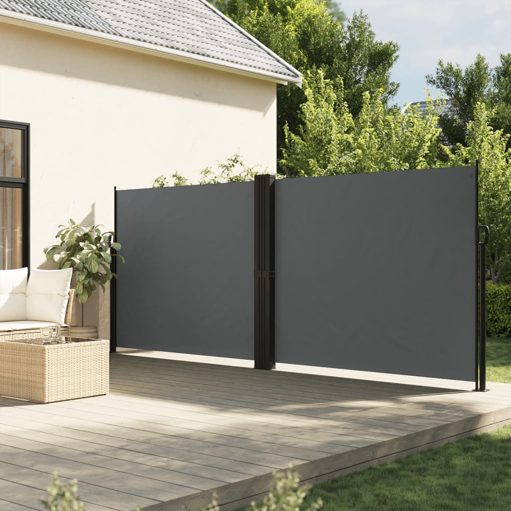 Tenda da Sole Laterale Retrattile Antracite 180x1200 cm