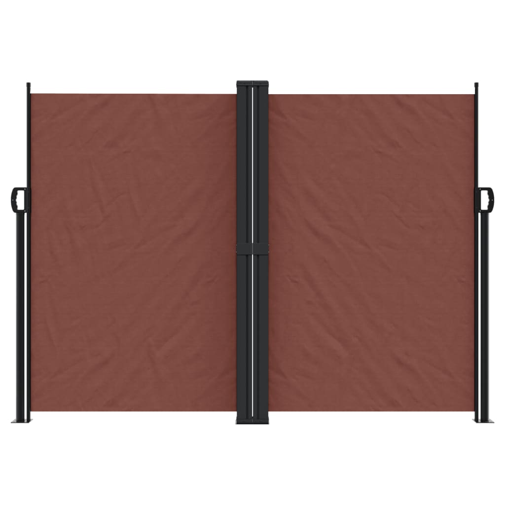 Tenda da Sole Laterale Retrattile Marrone 180x1200 cm