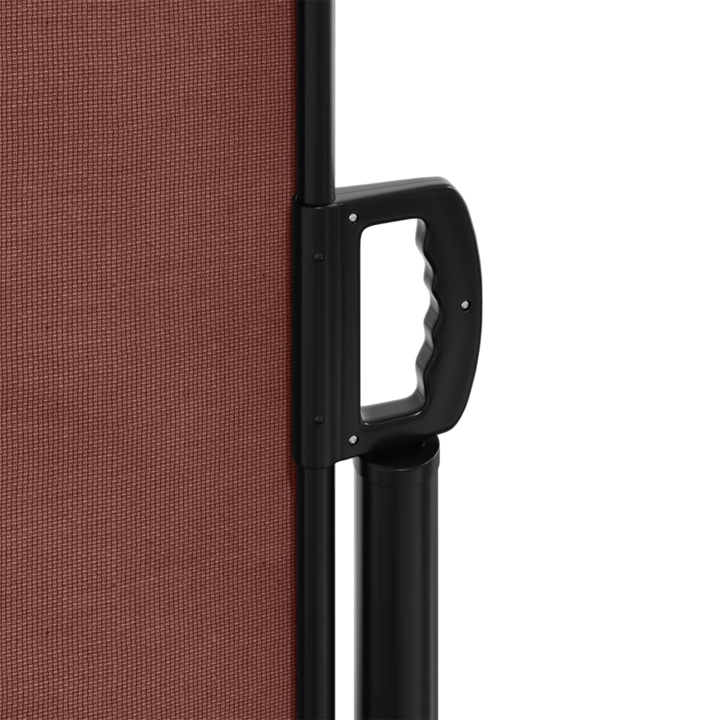 Tenda da Sole Laterale Retrattile Marrone 180x1200 cm