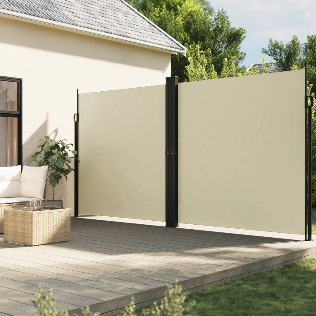 Tenda da Sole Laterale Retrattile Crema 200x1200 cm