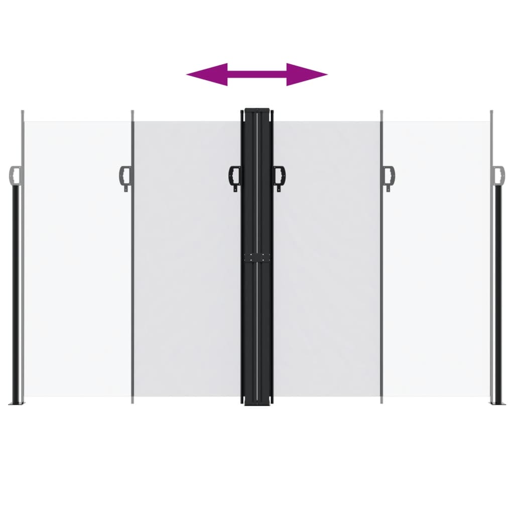 Tenda da Sole Laterale Retrattile Bianca 200x1200 cm
