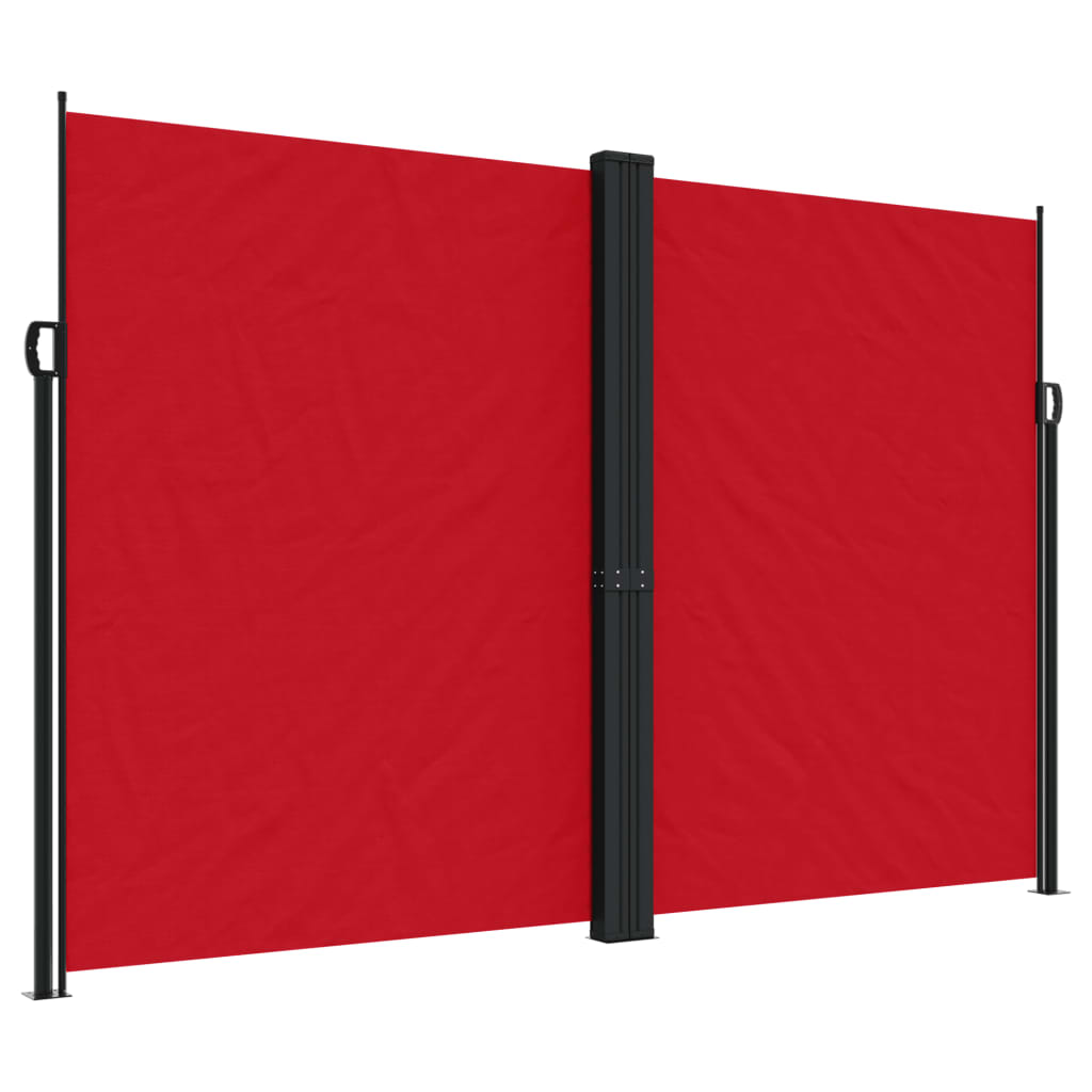 Tenda da Sole Laterale Retrattile Rossa 220x1200 cm