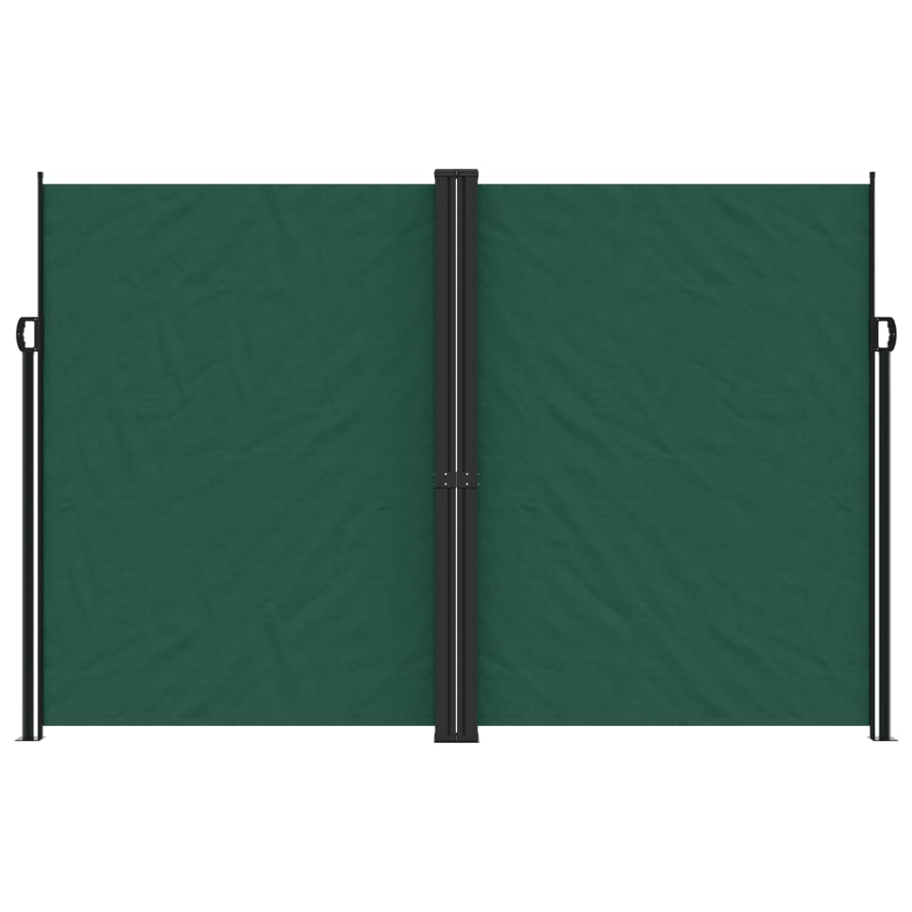 Tenda da Sole Laterale Retrattile Verde Scuro 220x1200 cm