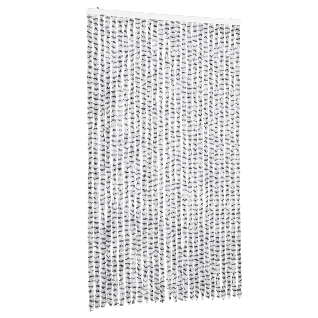 Tenda Antimosche Grigio Chiaro e Grigio Scuro in Ciniglia
