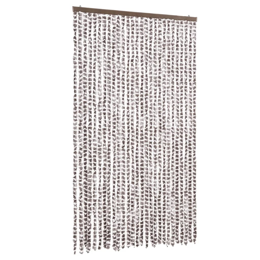 Tenda Antimosche Tortora e Bianca 118x220 cm in Ciniglia