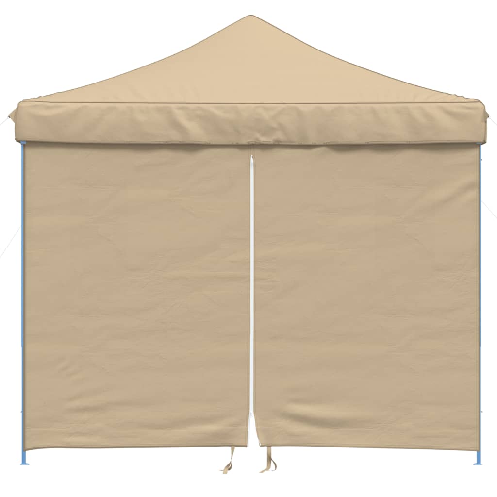 Tendone per Feste Pieghevole Pop-Up con 4 Pareti Beige
