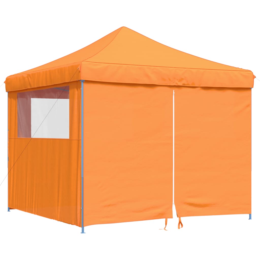 Tendone per Feste Pieghevole Pop-Up con 4 Pareti Arancione