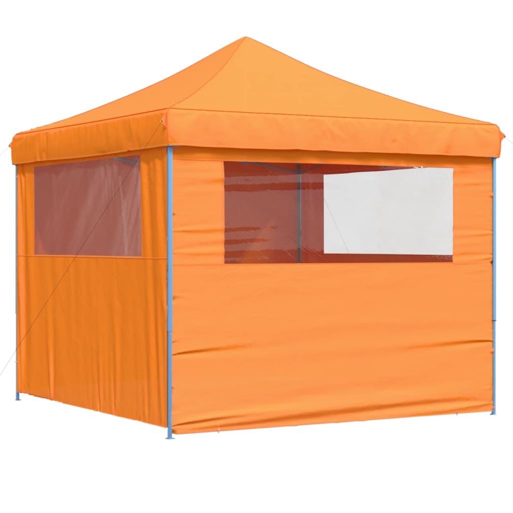 Tendone per Feste Pieghevole Pop-Up con 4 Pareti Arancione